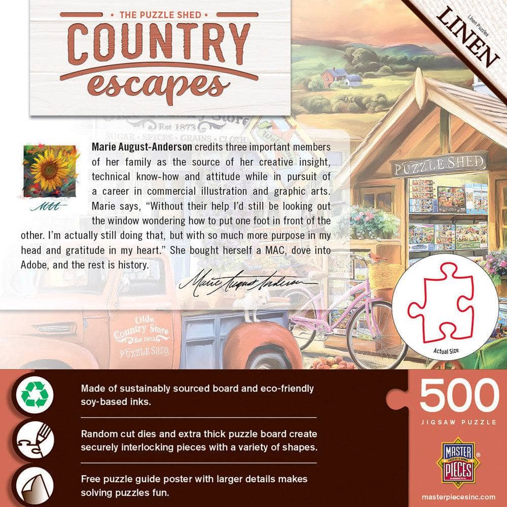 Country Escapes - The Puzzle Shed 500 Piece Jigsaw Puzzle (ONLINE ORDER ONLY)