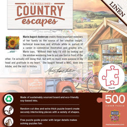Country Escapes - The Puzzle Shed 500 Piece Jigsaw Puzzle (ONLINE ORDER ONLY)