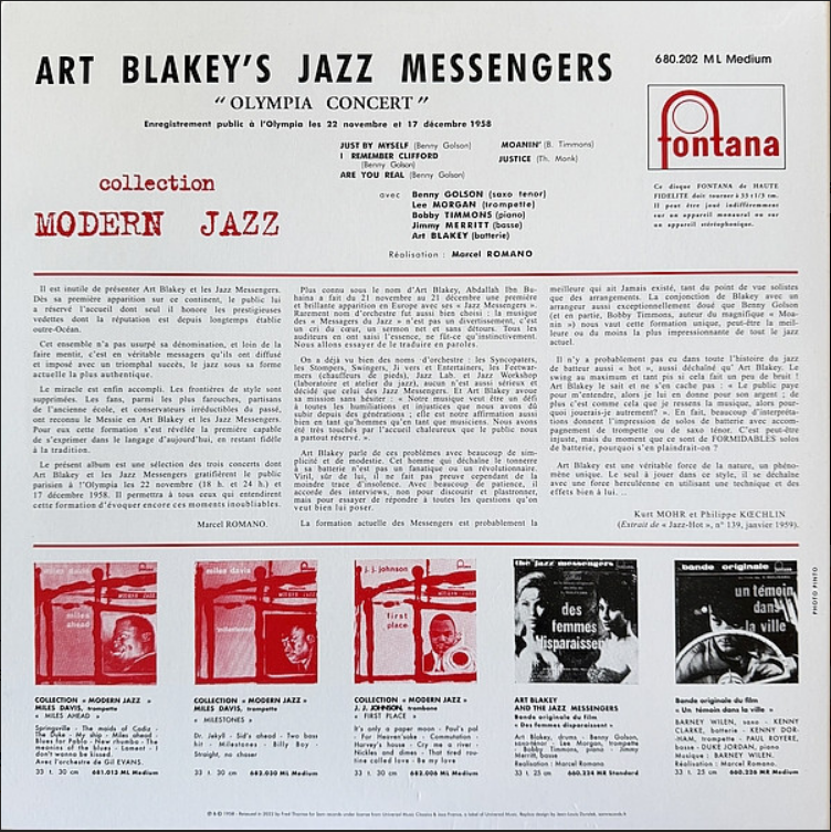 Olympia Concert 1958 (2lp, 180g) [Vinyl] (ONLINE ORDER ONLY)