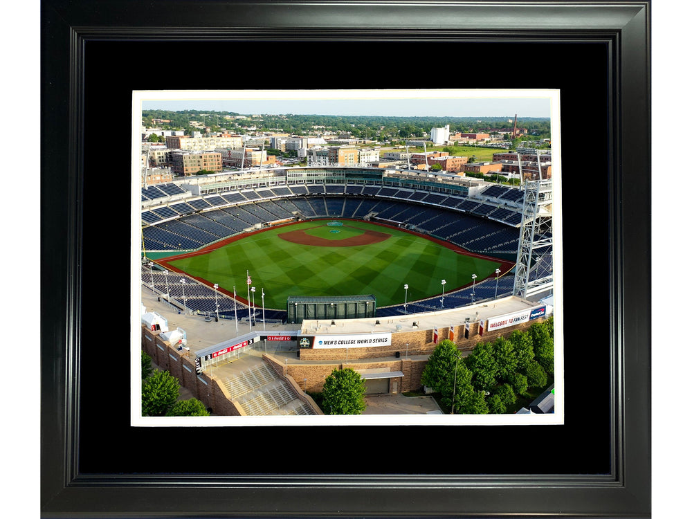 Framed Charles Schwab Field Omaha College World Series 11"x14" NCAA Baseball Photo Professionally Matted (ONLINE ORDER ONLY)
