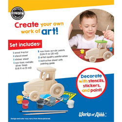 Farm Tractor Wood Craft & Paint Kit (ONLINE ORDER ONLY)