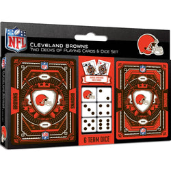 Cleveland Browns - 2-Pack Playing Cards & Dice Set