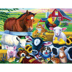 World of Animals - Farm Friends 100 Piece Jigsaw Puzzle (ONLINE ORDER ONLY)