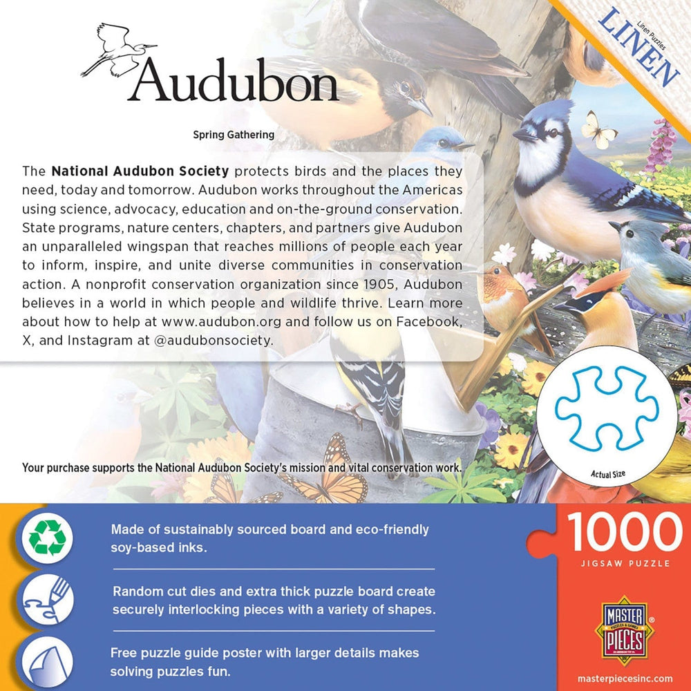 Audubon - Spring Gathering 1000 Piece Jigsaw Puzzle (ONLINE ORDER ONLY)
