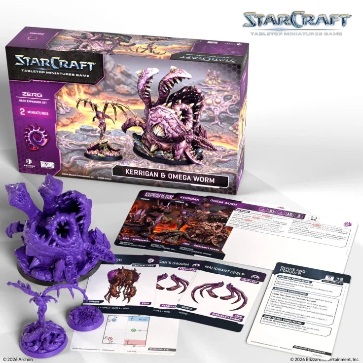 StarCraft The Miniatures Game: Zerg: Kerrigan (Primal Kerrigan), Hero Expansion Set (ONLINE ORDER ONLY)
