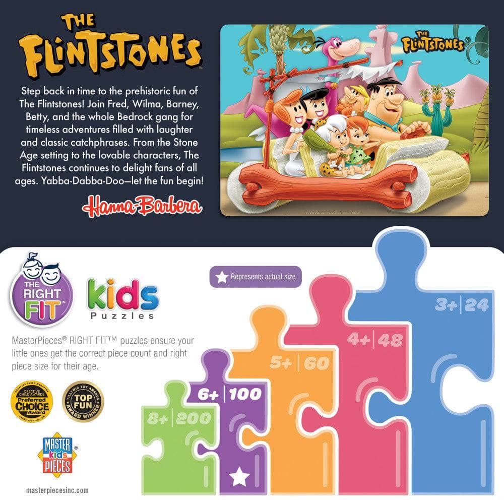 The Flintstones - Yabba Dabba Doo 100 Piece Jigsaw Puzzle (ONLINE ORDER ONLY)