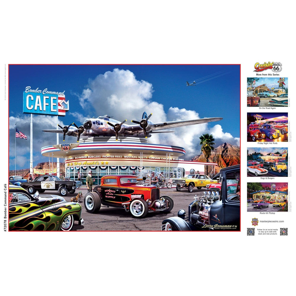 Cruisin' Route 66 - Bomber Command Cafe 1000 Piece Jigsaw Puzzle (ONLINE ORDER ONLY)