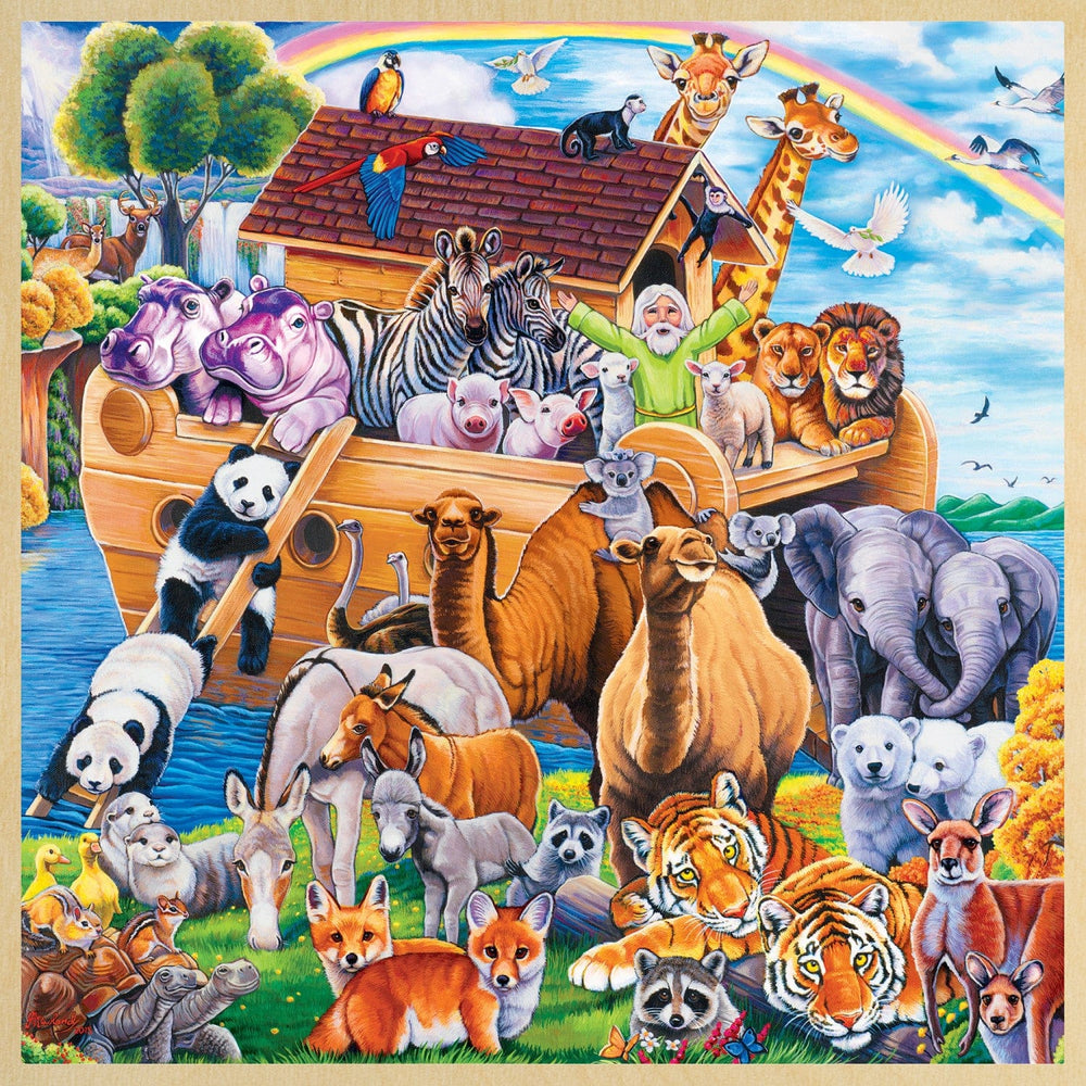 Wood Fun Facts - Noah's Ark 48 Piece Wood Jigsaw Puzzle (ONLINE ORDER ONLY)