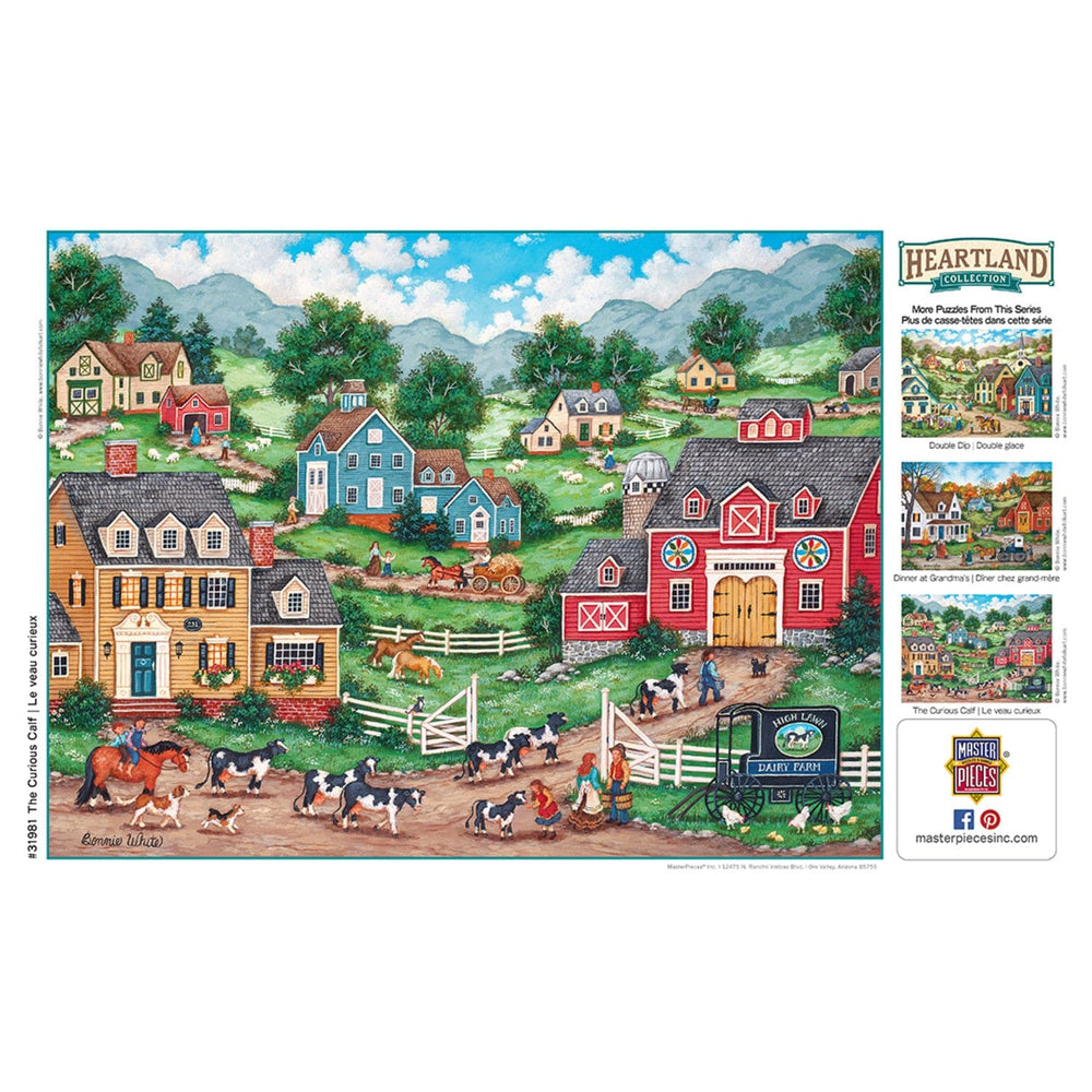 Heartland - The Curious Calf 550 Piece Jigsaw Puzzle (ONLINE ORDER ONLY)