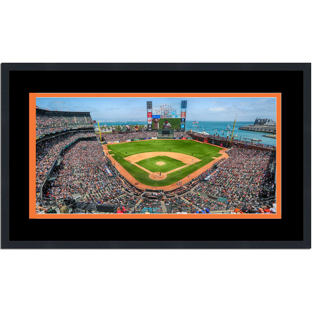 Framed Oracle Park San Francisco Giants MLB 16x24 Baseball Photo Professionally Matted (ONLINE ORDER ONLY)