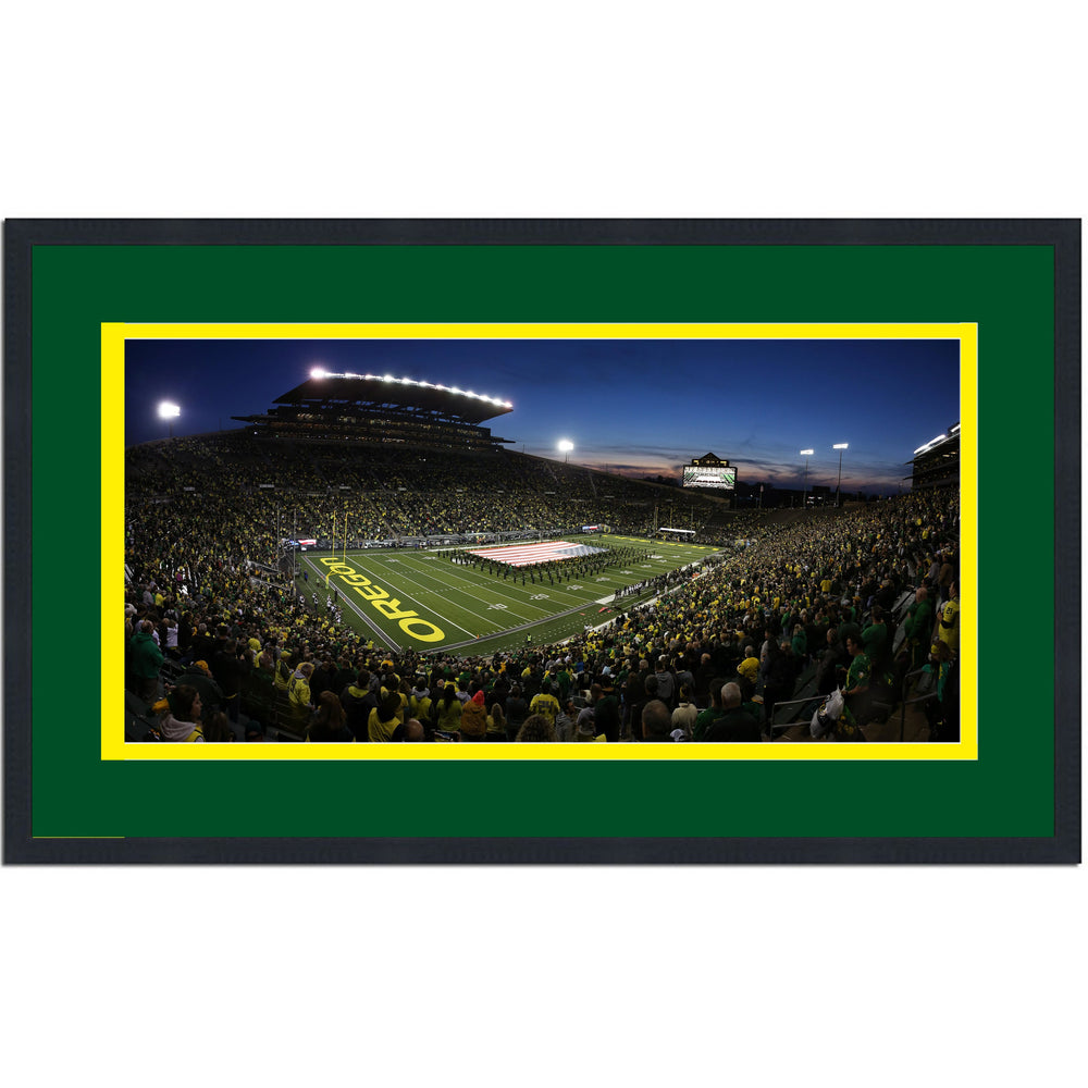 Framed Autzen Stadium Oregon Ducks 16x24 NCAA Football Photo Professionally Matted (ONLINE ORDER ONLY)