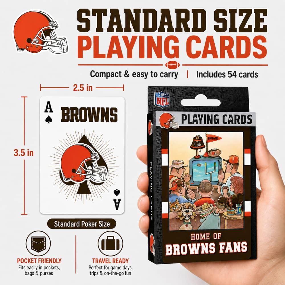 Cleveland Browns Fan Deck Playing Cards - 54 Card Deck