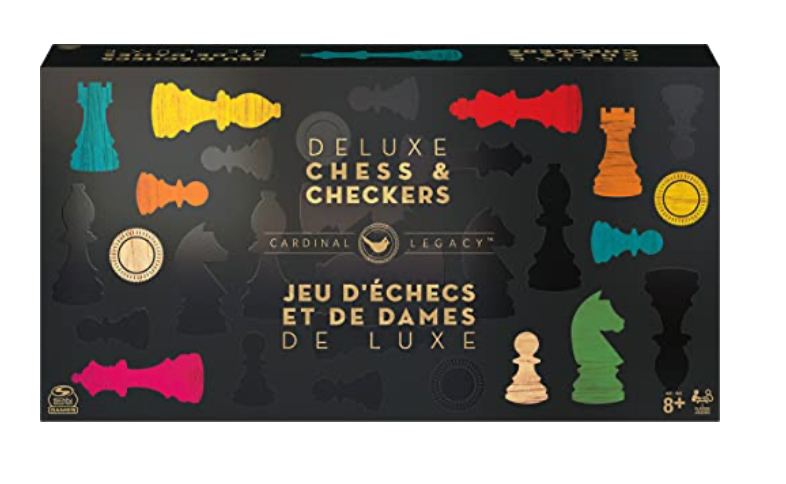 Cardinal Legacy Deluxe Wooden Chess Checkers (ONLINE ORDER ONLY)