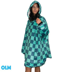 Original Oversized Microfiber & Sherpa Wearable Blanket Hoodie for Kids & Adults | OLM Toys (ONLINE ORDER ONLY)