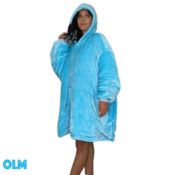 Original Oversized Microfiber & Sherpa Wearable Blanket Hoodie for Kids & Adults | OLM Toys (ONLINE ORDER ONLY)