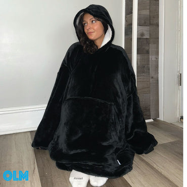 Original Oversized Microfiber & Sherpa Wearable Blanket Hoodie for Kids & Adults | OLM Toys (ONLINE ORDER ONLY)