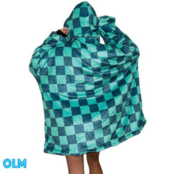 Original Oversized Microfiber & Sherpa Wearable Blanket Hoodie for Kids & Adults | OLM Toys (ONLINE ORDER ONLY)