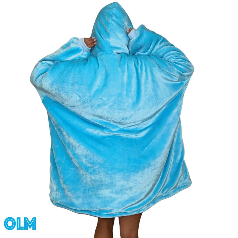 Original Oversized Microfiber & Sherpa Wearable Blanket Hoodie for Kids & Adults | OLM Toys (ONLINE ORDER ONLY)