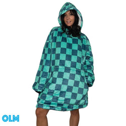 Original Oversized Microfiber & Sherpa Wearable Blanket Hoodie for Kids & Adults | OLM Toys (ONLINE ORDER ONLY)