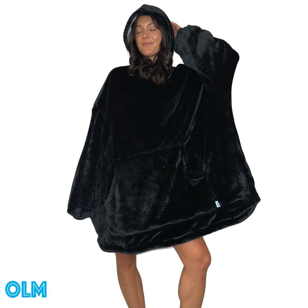 Original Oversized Microfiber & Sherpa Wearable Blanket Hoodie for Kids & Adults | OLM Toys (ONLINE ORDER ONLY)