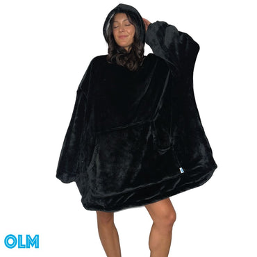 Original Oversized Microfiber & Sherpa Wearable Blanket Hoodie for Kids & Adults | OLM Toys (ONLINE ORDER ONLY)