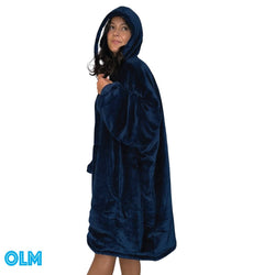 Original Oversized Microfiber & Sherpa Wearable Blanket Hoodie for Kids & Adults | OLM Toys (ONLINE ORDER ONLY)