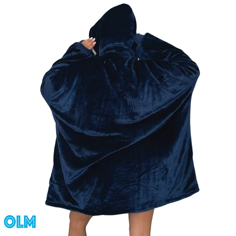 Original Oversized Microfiber & Sherpa Wearable Blanket Hoodie for Kids & Adults | OLM Toys (ONLINE ORDER ONLY)