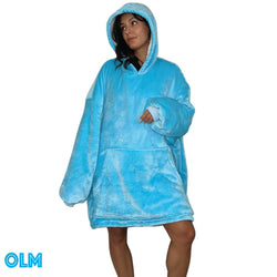 Original Oversized Microfiber & Sherpa Wearable Blanket Hoodie for Kids & Adults | OLM Toys (ONLINE ORDER ONLY)