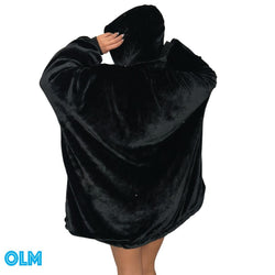 Original Oversized Microfiber & Sherpa Wearable Blanket Hoodie for Kids & Adults | OLM Toys (ONLINE ORDER ONLY)