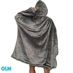 Original Oversized Microfiber & Sherpa Wearable Blanket Hoodie for Kids & Adults | OLM Toys (ONLINE ORDER ONLY)