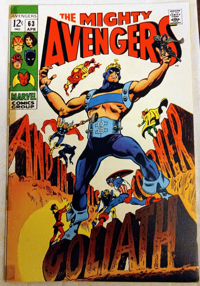 Avengers #063, Marvel Comics (April 1969, G/VG) (ONLINE ORDER ONLY)