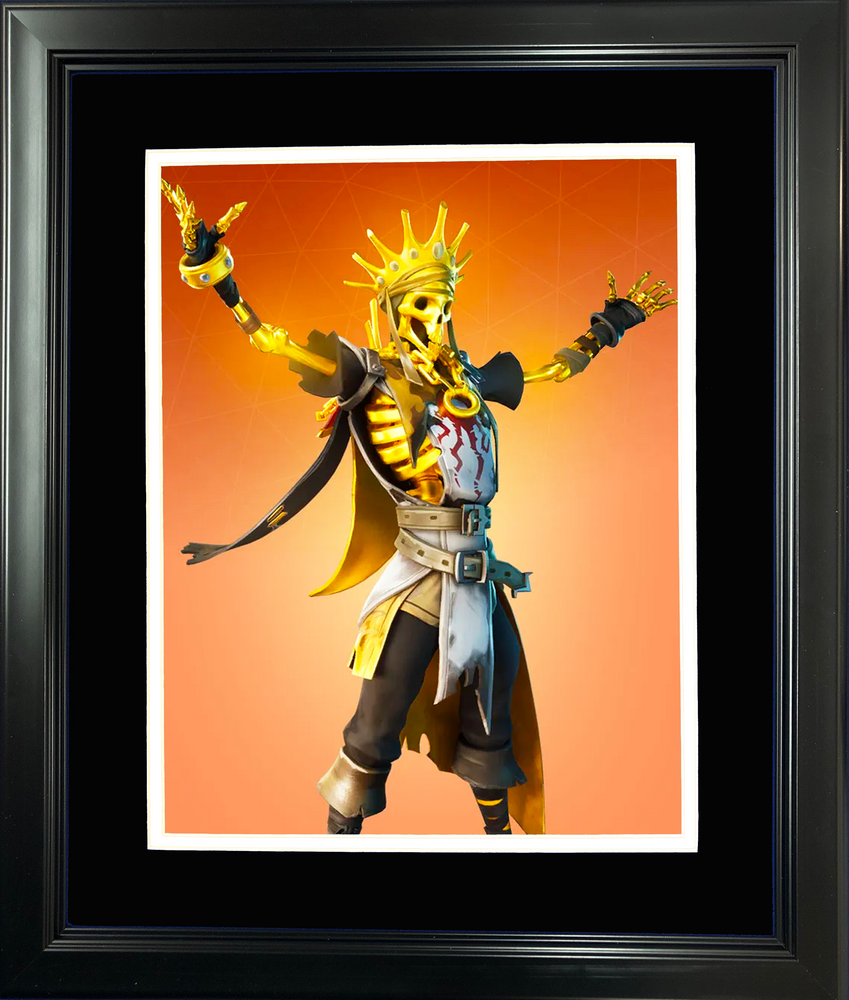 Framed Oro Legendary Fortnite Skin 11"x14" Video Game Photo (ONLINE ORDER ONLY)
