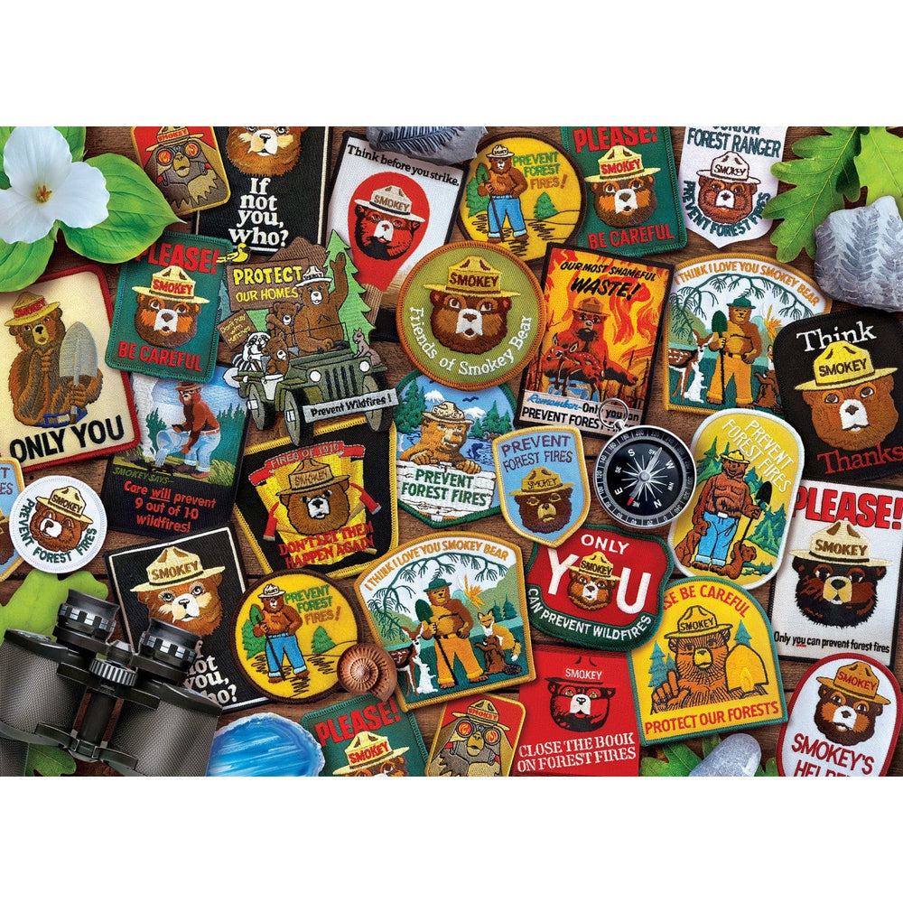 Smokey Bear Patches 1000 Piece Jigsaw Puzzle (ONLINE ORDER ONLY)