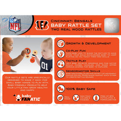 Cincinnati Bengals - Baby Rattles 2-Pack (ONLINE ORDER ONLY)