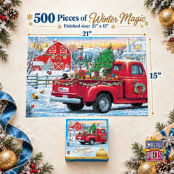 Sparkle & Shine - Winter's Joyful Arrival 500 Piece Glitter Jigsaw Puzzle