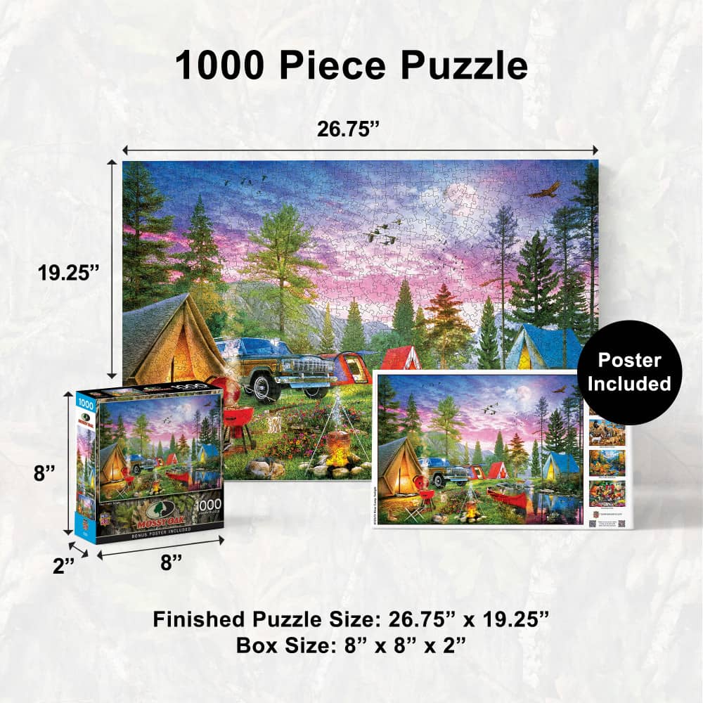 Mossy Oak - River Camp Twilight 1000 Piece Jigsaw Puzzle