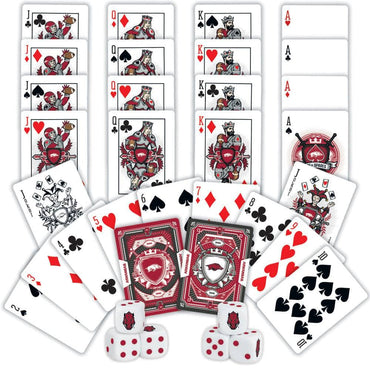 Arkansas Razorbacks - 2-Pack Playing Cards & Dice Set (ONLINE ORDER ONLY)