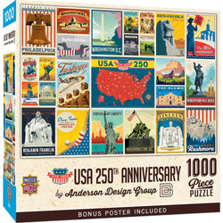 Vintage Posters - USA 250th Anniversary 1000 Piece Jigsaw Puzzle (ONLINE ORDER ONLY)