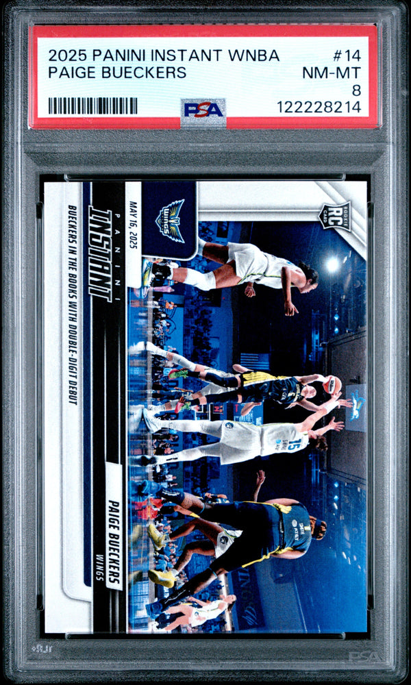 Graded 2025 Panini Instant Paige Bueckers #14 Rookie RC Basketball Card PSA 8 Near Mint (ONLINE ORDER ONLY)