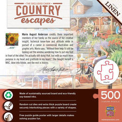 Country Escapes - The Secluded Cabin 500 Piece Jigsaw Puzzle (ONLINE ORDER ONLY)