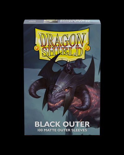 Dragon Shields: Black Matte Outer Sleeves (100)