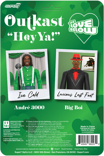 Super7 - OutKast - ReAction Figures Wv4 - Hey Ya! 2-Pack (Action Figure, Collectible) [Action Figure] (Online Order Only) (ONLINE ORDER ONLY)