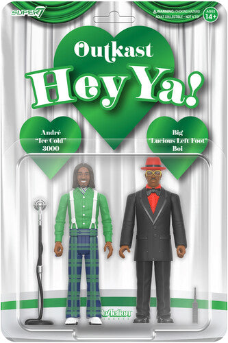 Super7 - OutKast - ReAction Figures Wv4 - Hey Ya! 2-Pack (Action Figure, Collectible) [Action Figure] (Online Order Only) (ONLINE ORDER ONLY)