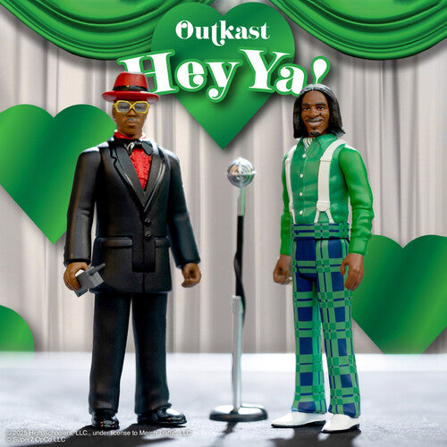 Super7 - OutKast - ReAction Figures Wv4 - Hey Ya! 2-Pack (Action Figure, Collectible) [Action Figure] (Online Order Only) (ONLINE ORDER ONLY)