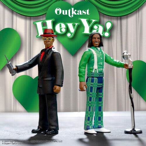 Super7 - OutKast - ReAction Figures Wv4 - Hey Ya! 2-Pack (Action Figure, Collectible) [Action Figure] (Online Order Only) (ONLINE ORDER ONLY)