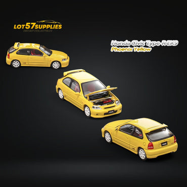 Focal Horizon Civic Type-R EK9 1st Generation in Phoenix Yellow 1:64 (ONLINE ORDER ONLY)