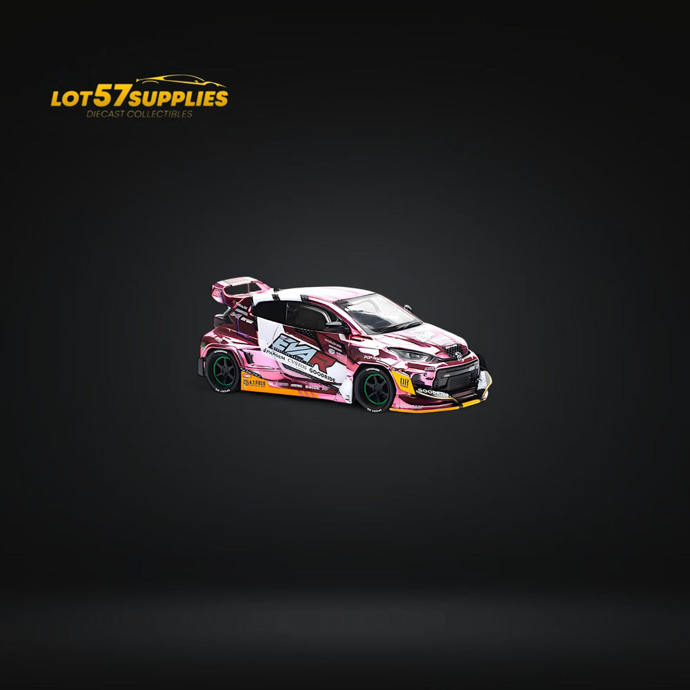 (Pre-Order) PopRace Toyota GR YARIS - Pink EVA RT PRODUCTION MODEL 
CUSTOM TYPE-08 GOODRIDE 1:64 PR640220 (ONLINE ORDER ONLY)