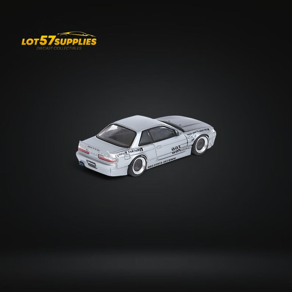 Inno64 Nissan Silvia S13 (V1) Pandem Rocket Bunny in Silver 1:64 (ONLINE ORDER ONLY)