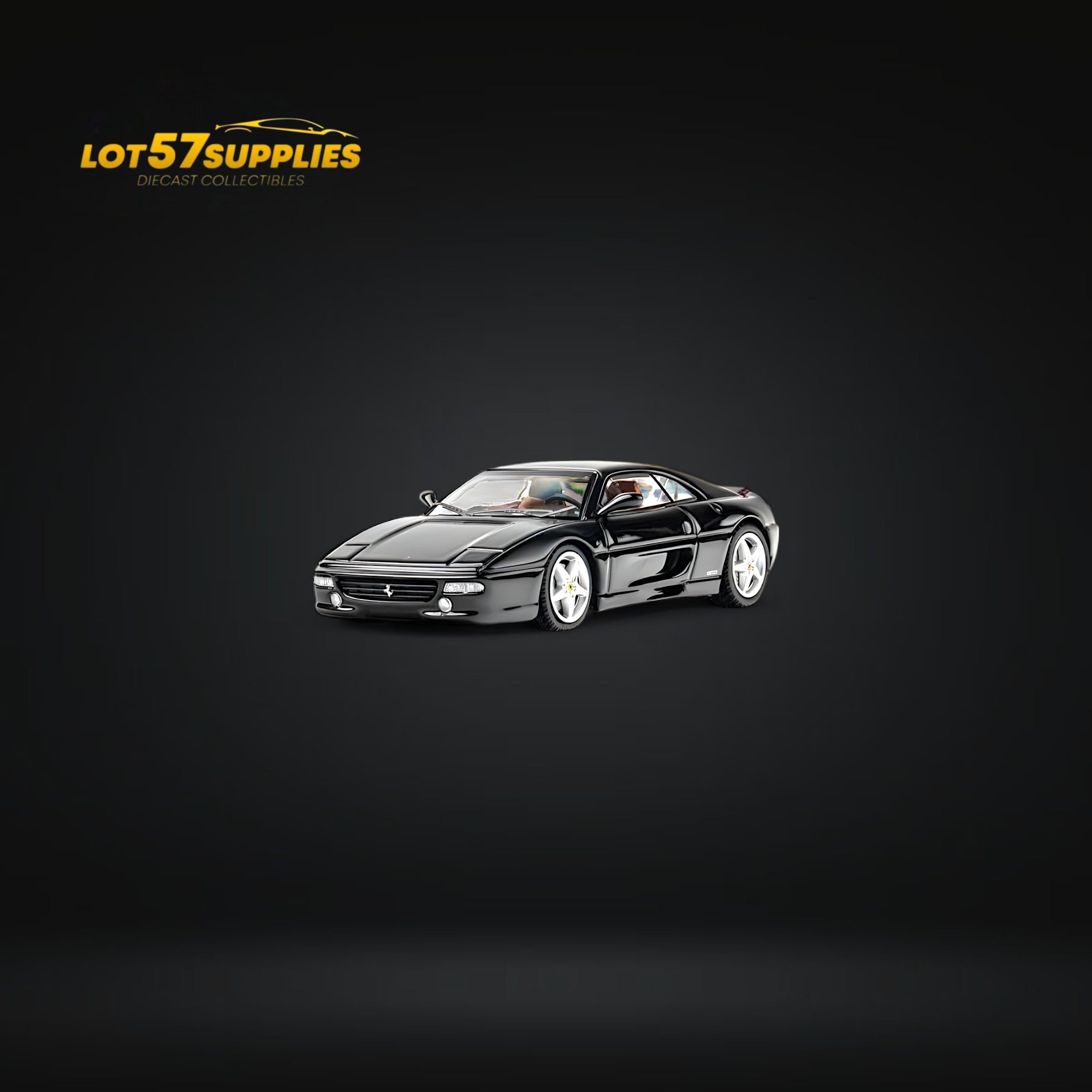 (Pre-Order) TPC F355 challenge Diecast Model in Black 1:64 (ONLINE ORDER ONLY)