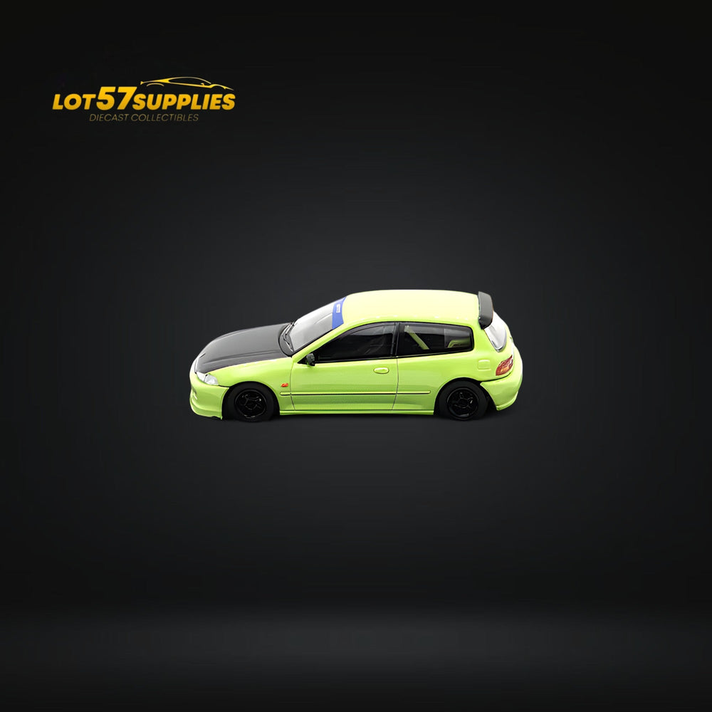 Street Weapon Honda Civic EG6 Thailand Modification Exhibition Spoon Green Livery 1:64 Limited to 400 Pcs (ONLINE ORDER ONLY)